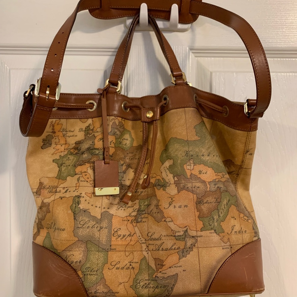 Authentic Alviero Martini drawstring bag